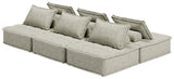 Side view of Bales Taupe 6-Piece Modular Sectional Sofa