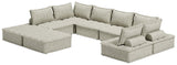 Side view of Bales Taupe 8-Piece Modular Seating