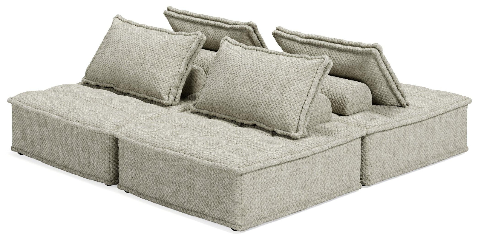 main view of Bales Taupe 4-Piece Modular Seating furniture