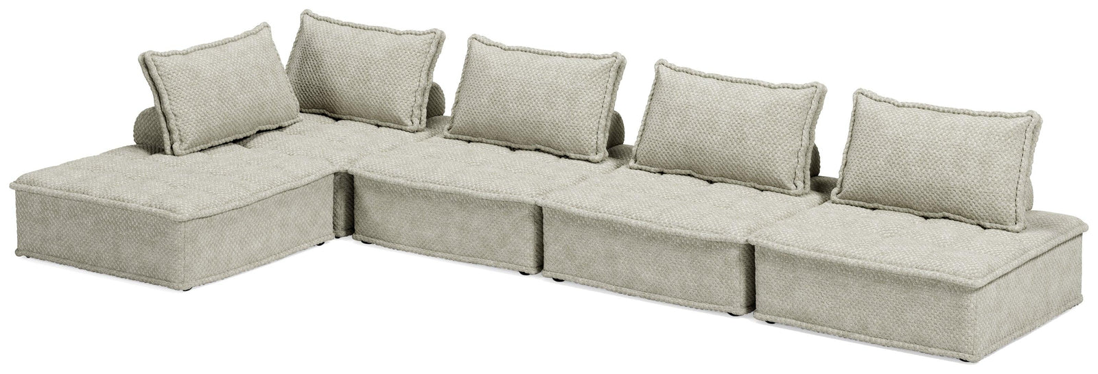 main view of Bales Taupe 5-Piece Modular Seating furniture