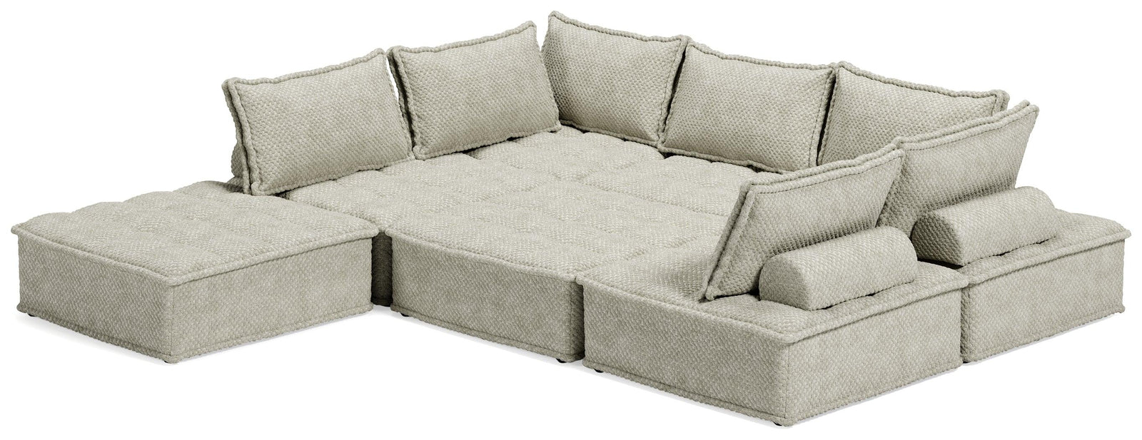 main view of Bales Taupe 7-Piece Modular Seating furniture