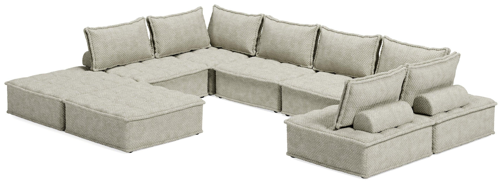 main view of Bales Taupe 8-Piece Modular Seating furniture