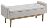 Briarson Storage Bench closed top side view