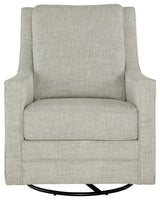 Kambria Fog Swivel Glider Accent Chair - Ella Furniture