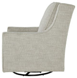 Kambria Fog Swivel Glider Accent Chair - Ella Furniture
