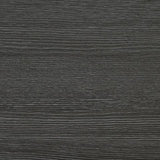 Yarlow Linen gray storage bench angled view
