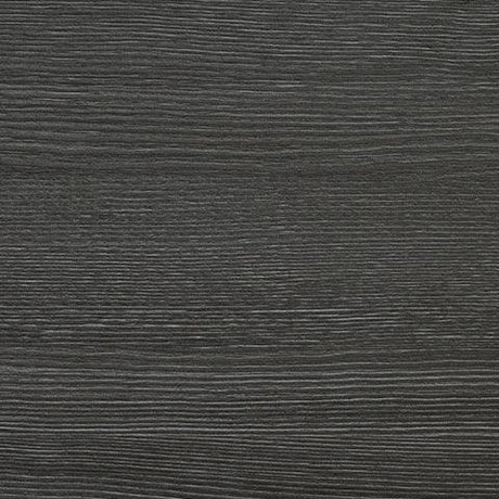 Yarlow Linen gray storage bench angled view