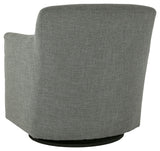 Bradney Smoke Swivel Accent Chair - Ella Furniture