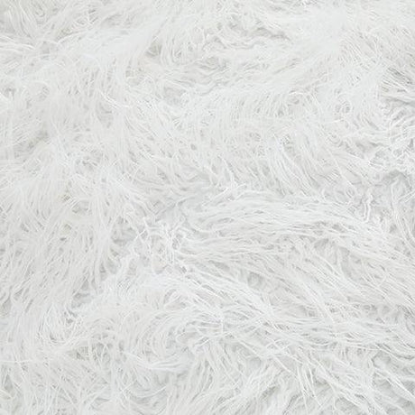 Galice White Oversized Accent Ottoman fabric swatch