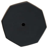 Close-up of Rhysworth stool matte black ceramic finish