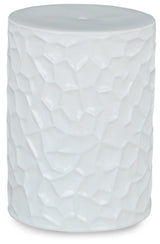 Jungrove White Stool - Ella Furniture