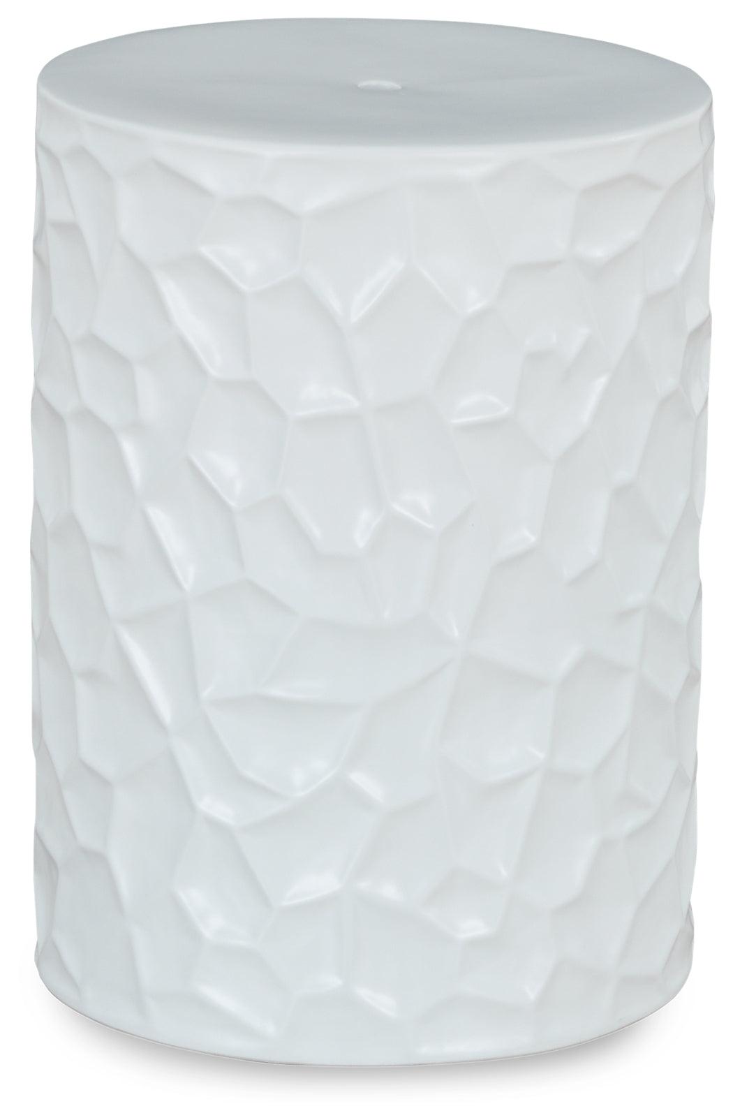 Jungrove White Stool - Ella Furniture