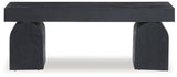 Holgrove black accent bench side profile