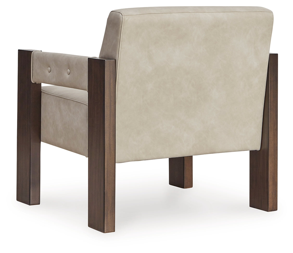 Adlanlock Bone Accent Chair close-up of wood frame