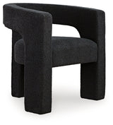 Landick Ebony Accent Chair head-on view