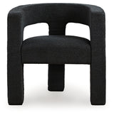 Landick Ebony Accent Chair side profile