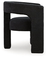 Landick Ebony Accent Chair back view