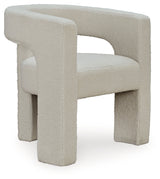 Landick Ivory Accent Chair front view