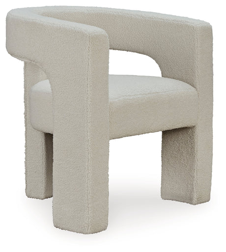 Landick Ivory Accent Chair front view