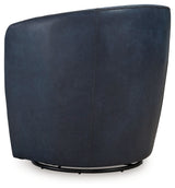 Kierreys Ocean swivel chair close-up leather swatch