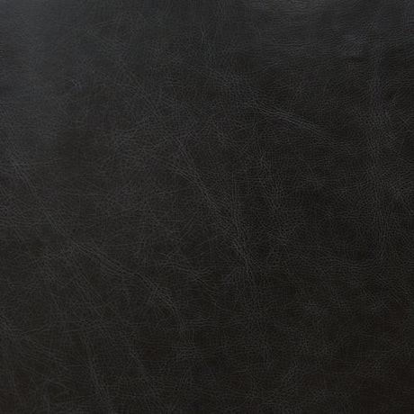 Kierreys Midnight Leather Swivel Accent Chair leather swatch