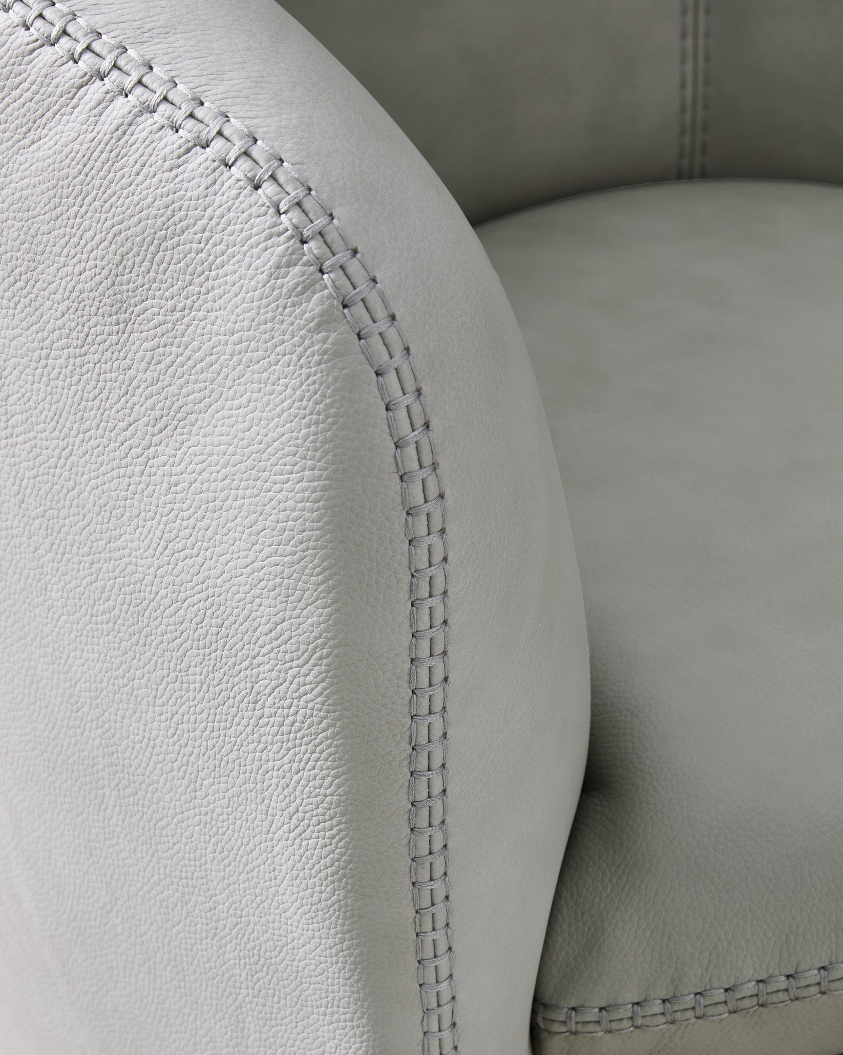 Leather swatch for Kierreys Bone Swivel Accent Chair