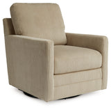 Side view of Icaman Sand Swivel Chair