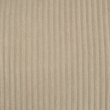 Fabric swatch of sand striped corduroy upholstery