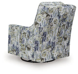 Dustinford Swivel Glider Accent Chair back view