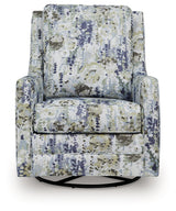 Dustinford Swivel Glider Accent Chair head-on front view