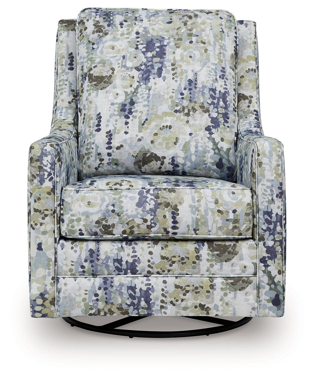 Dustinford Swivel Glider Accent Chair head-on front view