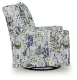 Dustinford Swivel Glider Accent Chair side profile