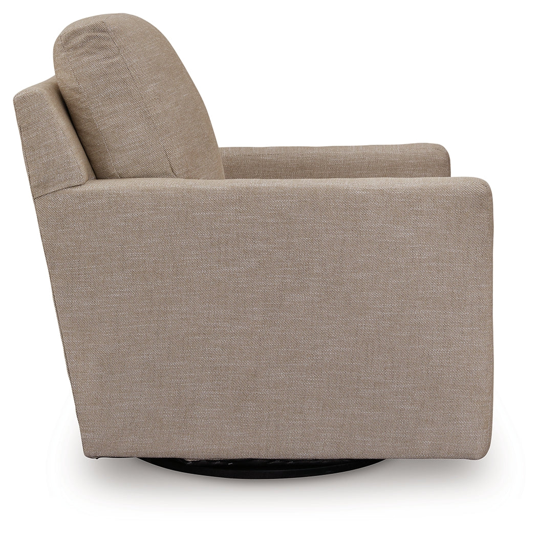 Freybourne swivel accent chair side view