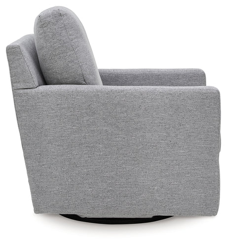 Freybourne swivel accent chair side profile view
