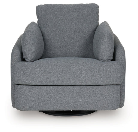 Head-on view of Alainmont swivel power recliner