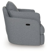 Side profile of Alainmont swivel power recliner