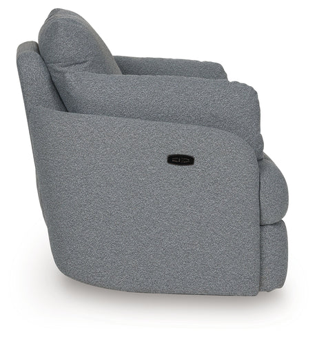 Side profile of Alainmont swivel power recliner