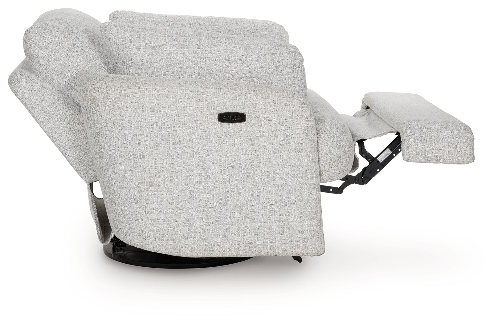 Side view with recliner footrest extended