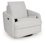 Detail of hidden storage compartments inside recliner