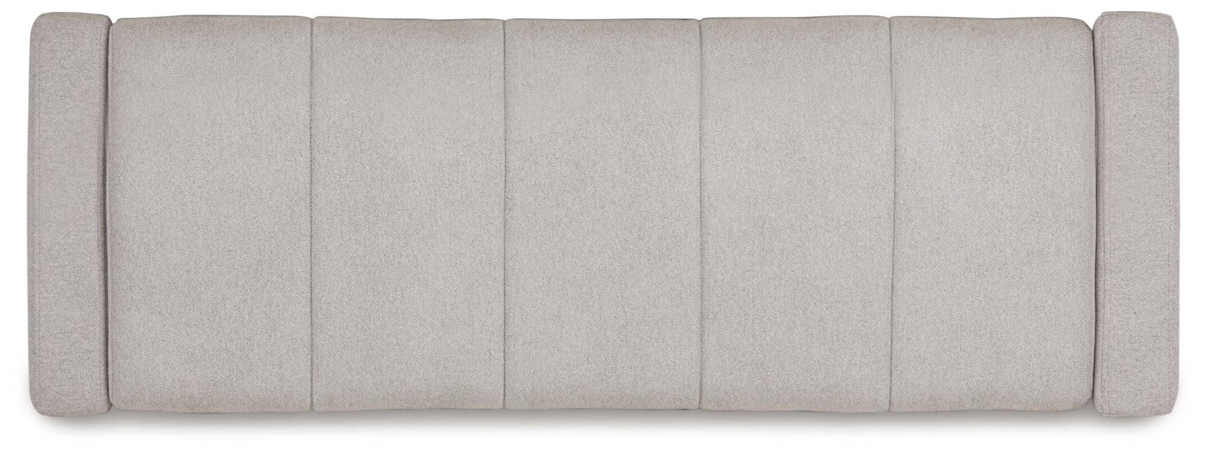 Akselman Gray Storage Bench top view
