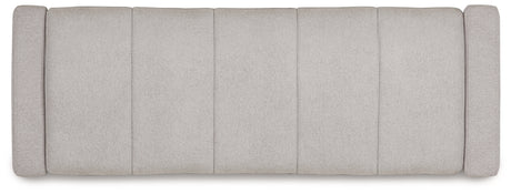 Akselman Gray Storage Bench top view