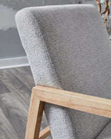Wychworth Gray/Natural Accent Chair fabric swatch detail