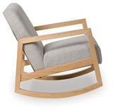 Wychworth Gray/Natural Accent Chair back view