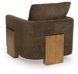 Close-up of Dairlett Accent Chair upholstery detail