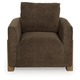 Side view of Dairlett Brown Accent Chair