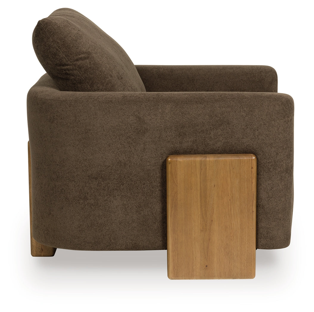 Back view of Dairlett Brown Accent Chair