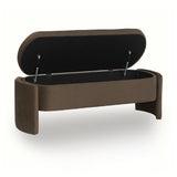 Vavuniya Storage Bench angled open revealing storage