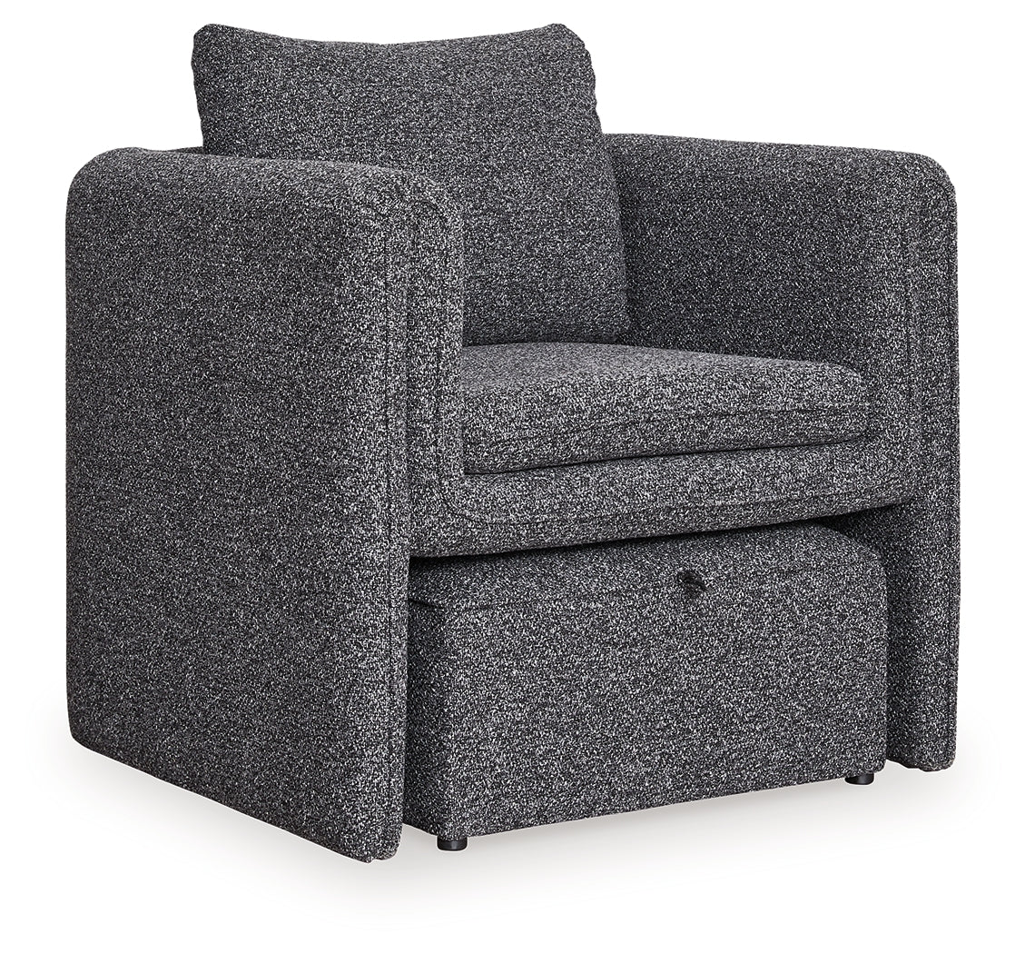 Vreni accent chair side angle