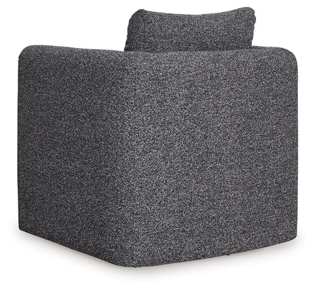 Vreni accent chair with ottoman in living room setting