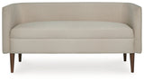 Wainner Beige Accent Bench head-on view